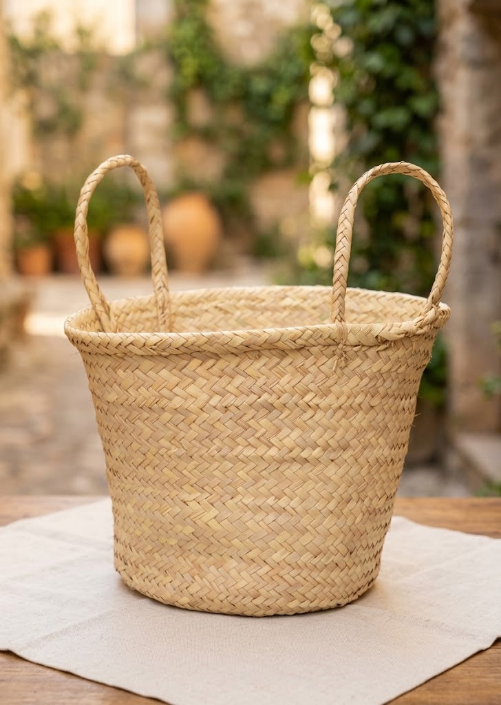 Panier a linge artisanale